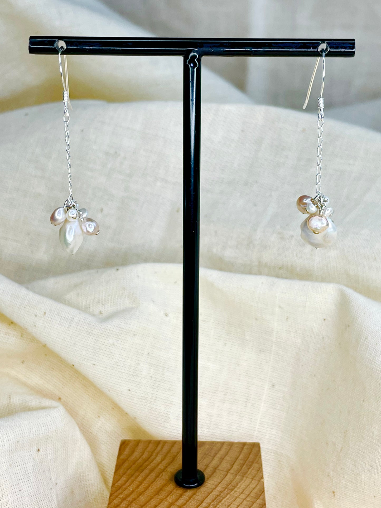 Arete Patente Perlas
