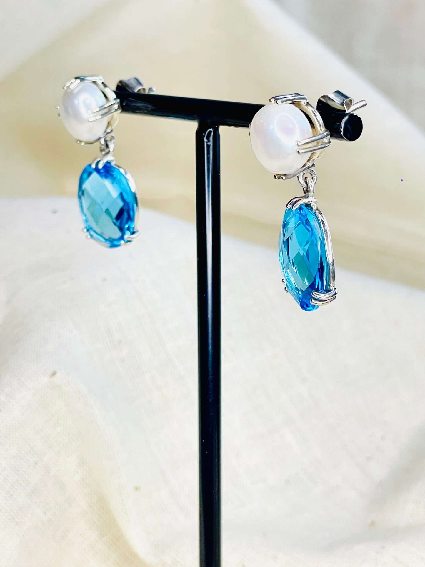 Arete Perla Cristal
