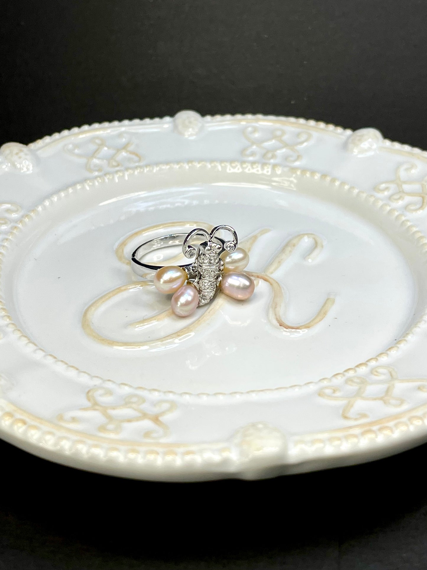 Anillo Mariposa Perla