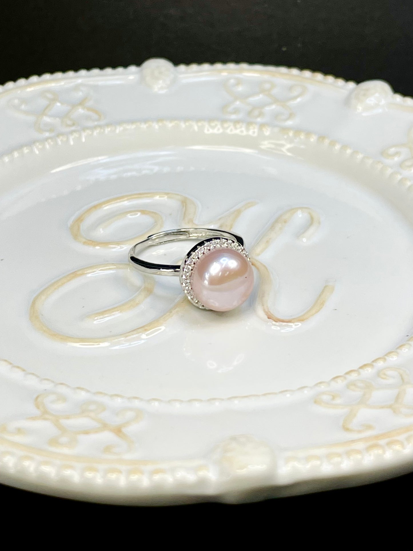 Anillo Perla Zircones