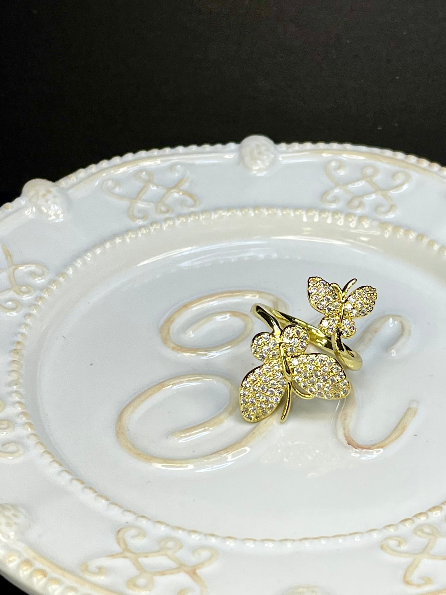 Anillo Mariposas Cz