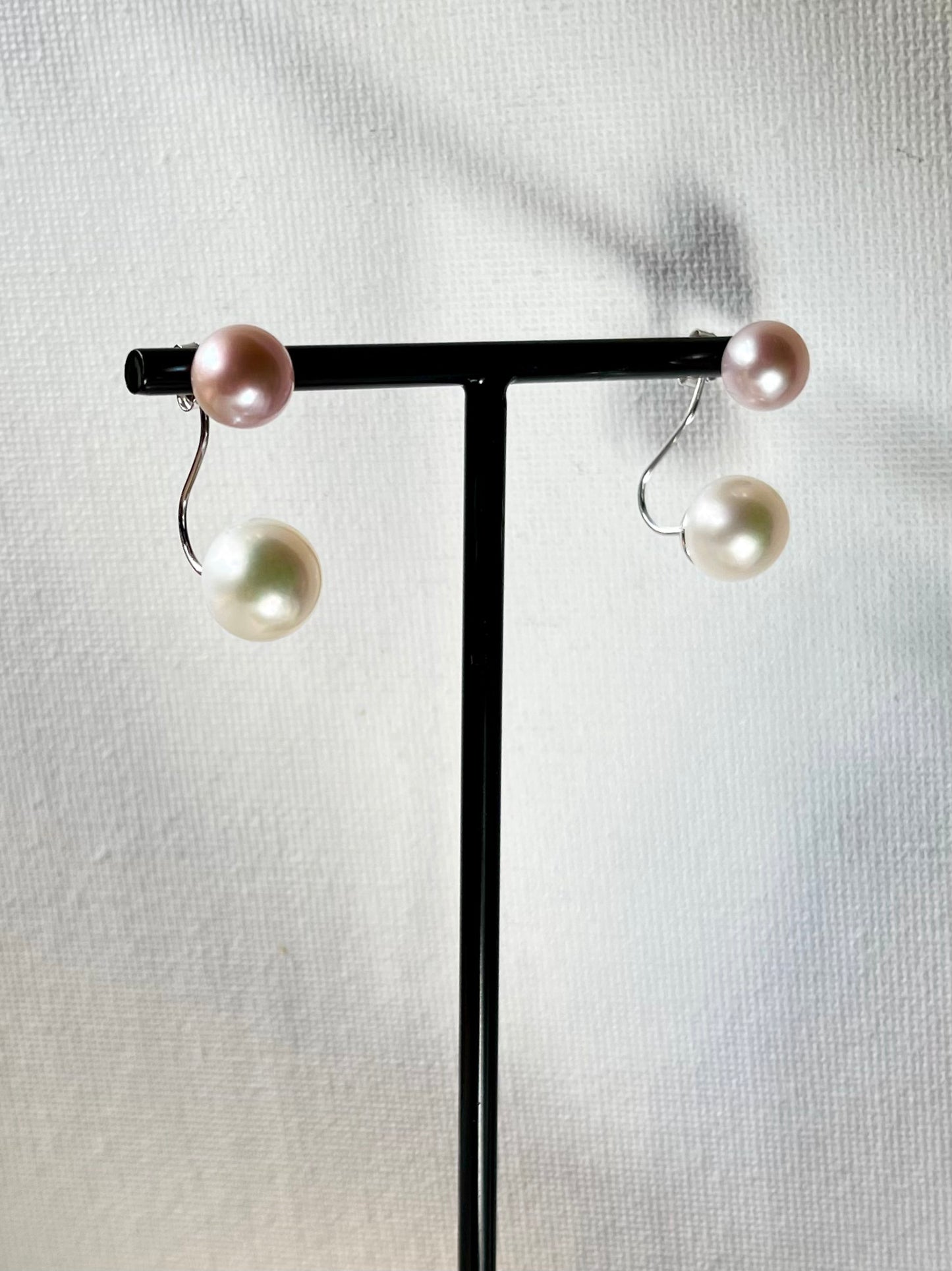 Arete Doble Perla
