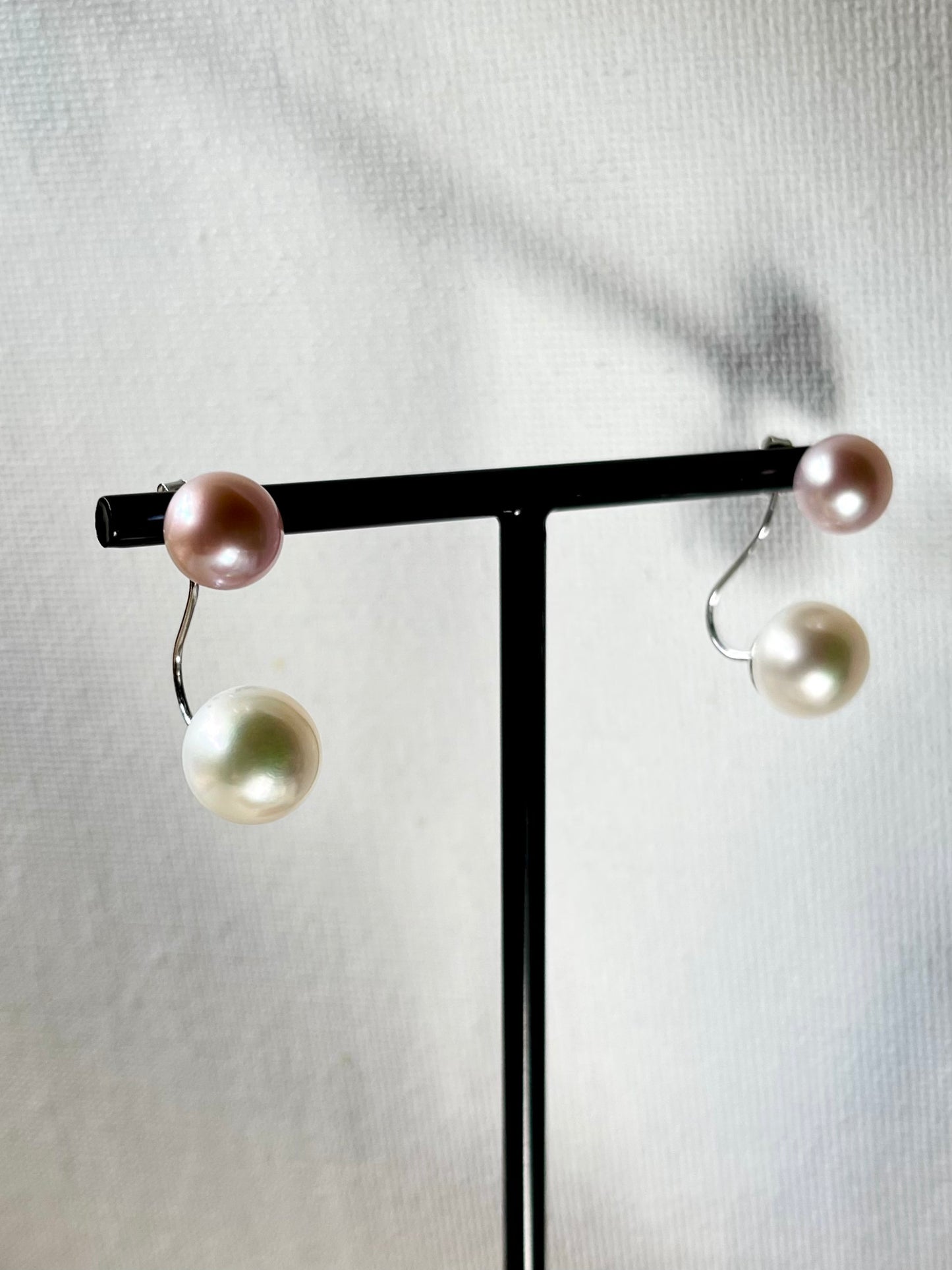 Arete Doble Perla