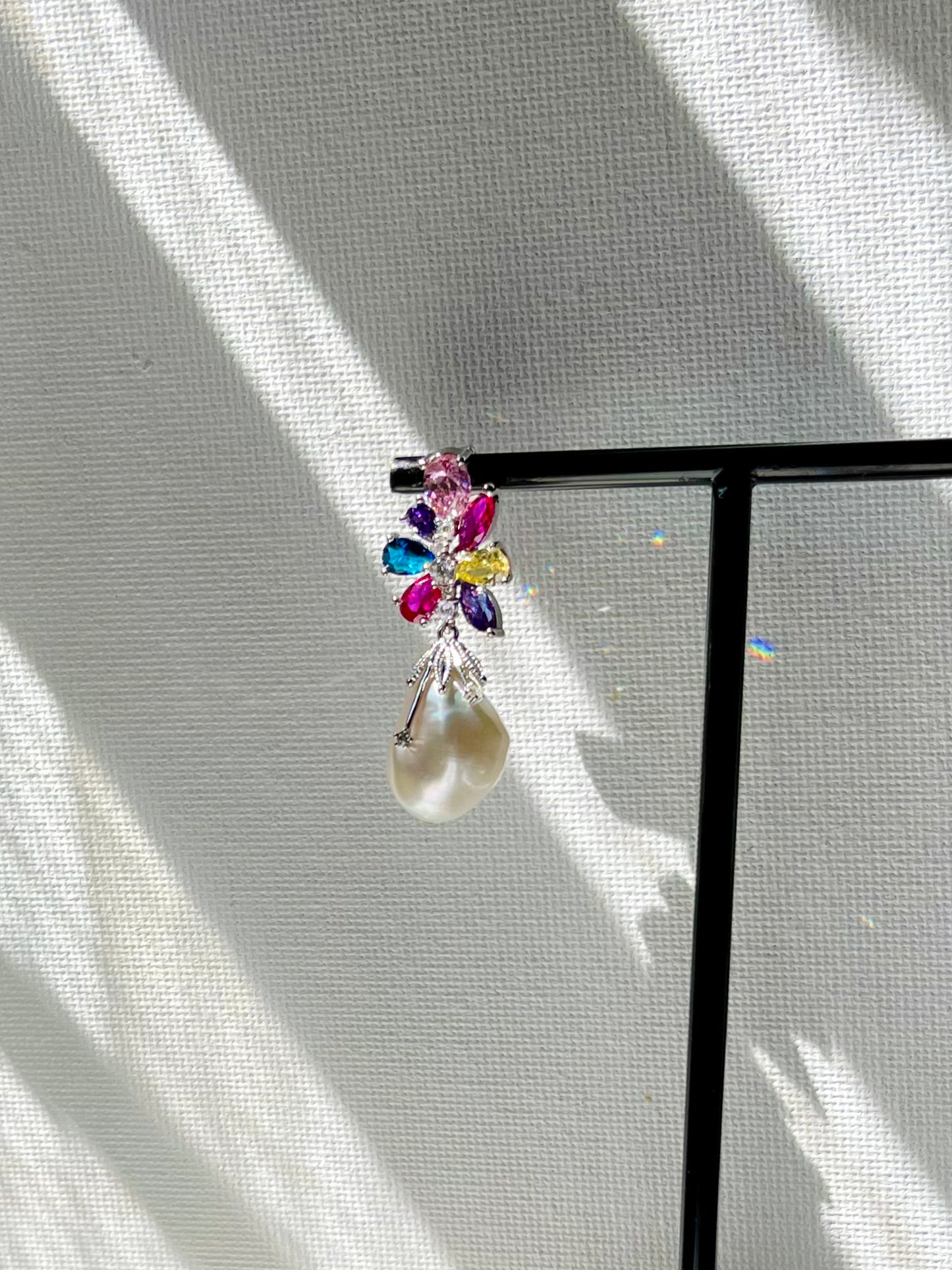 Arete Zirconias Perla Barroca