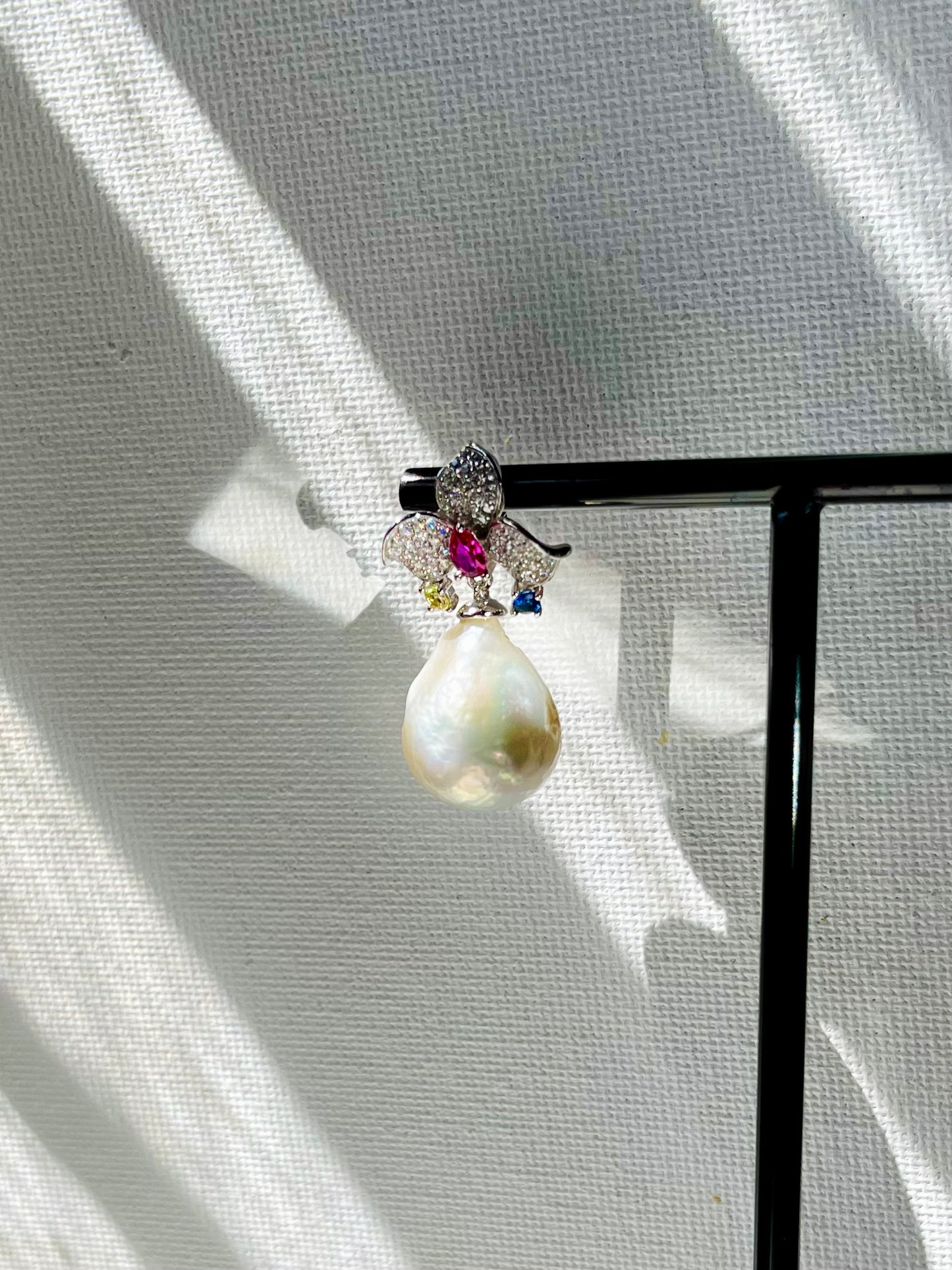 Arete Zirconias Perla Barroca