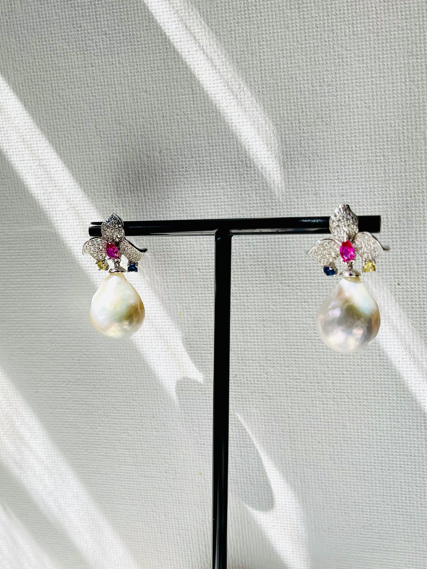 Arete Zirconias Perla Barroca