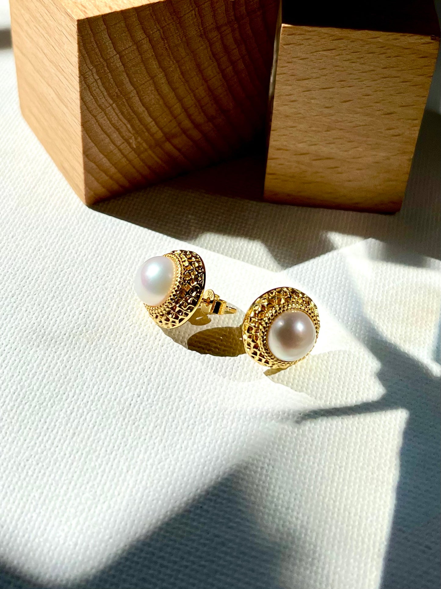 Arete Perla Redondo