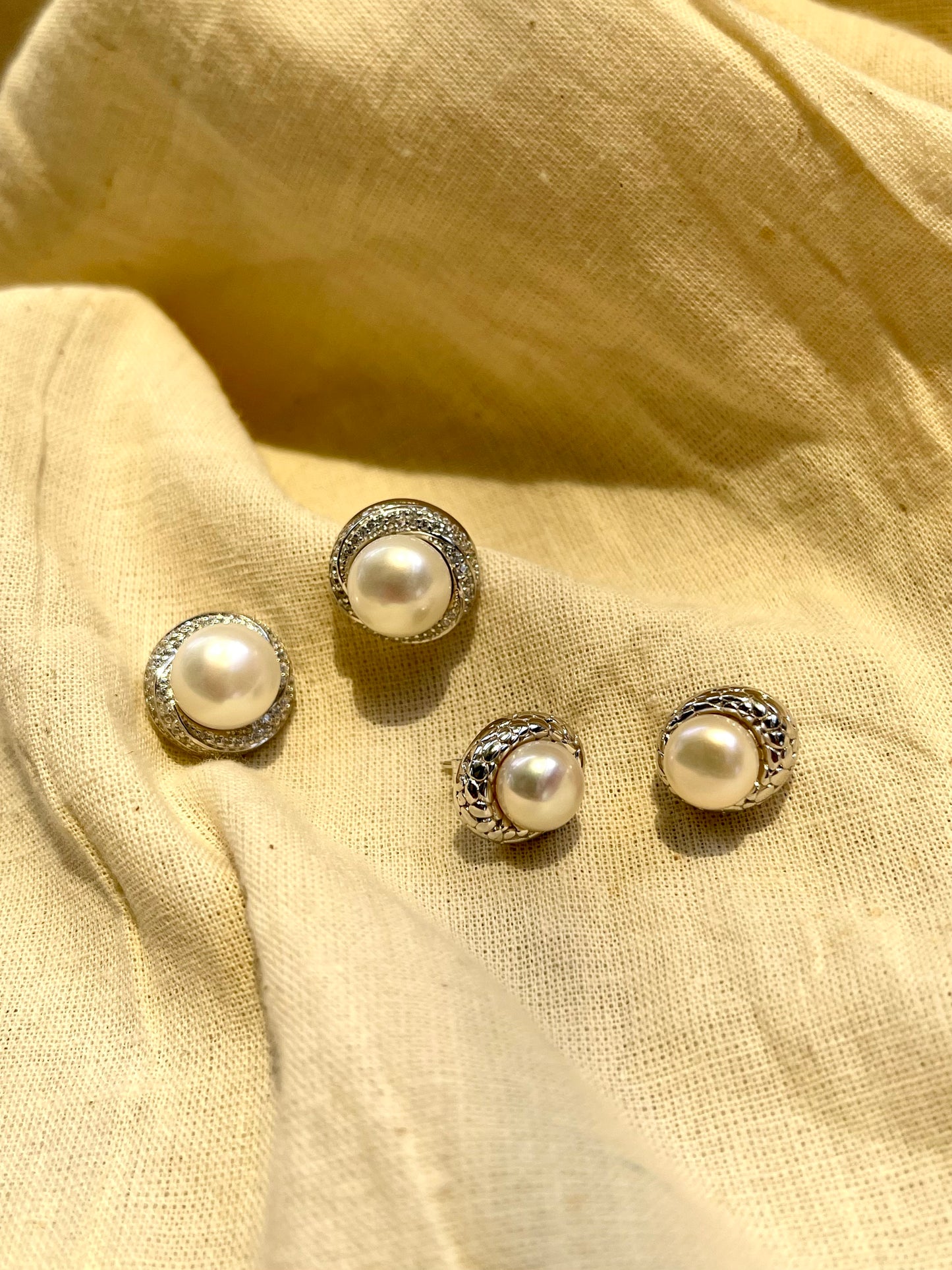 Arete Perla Zircones Redondo