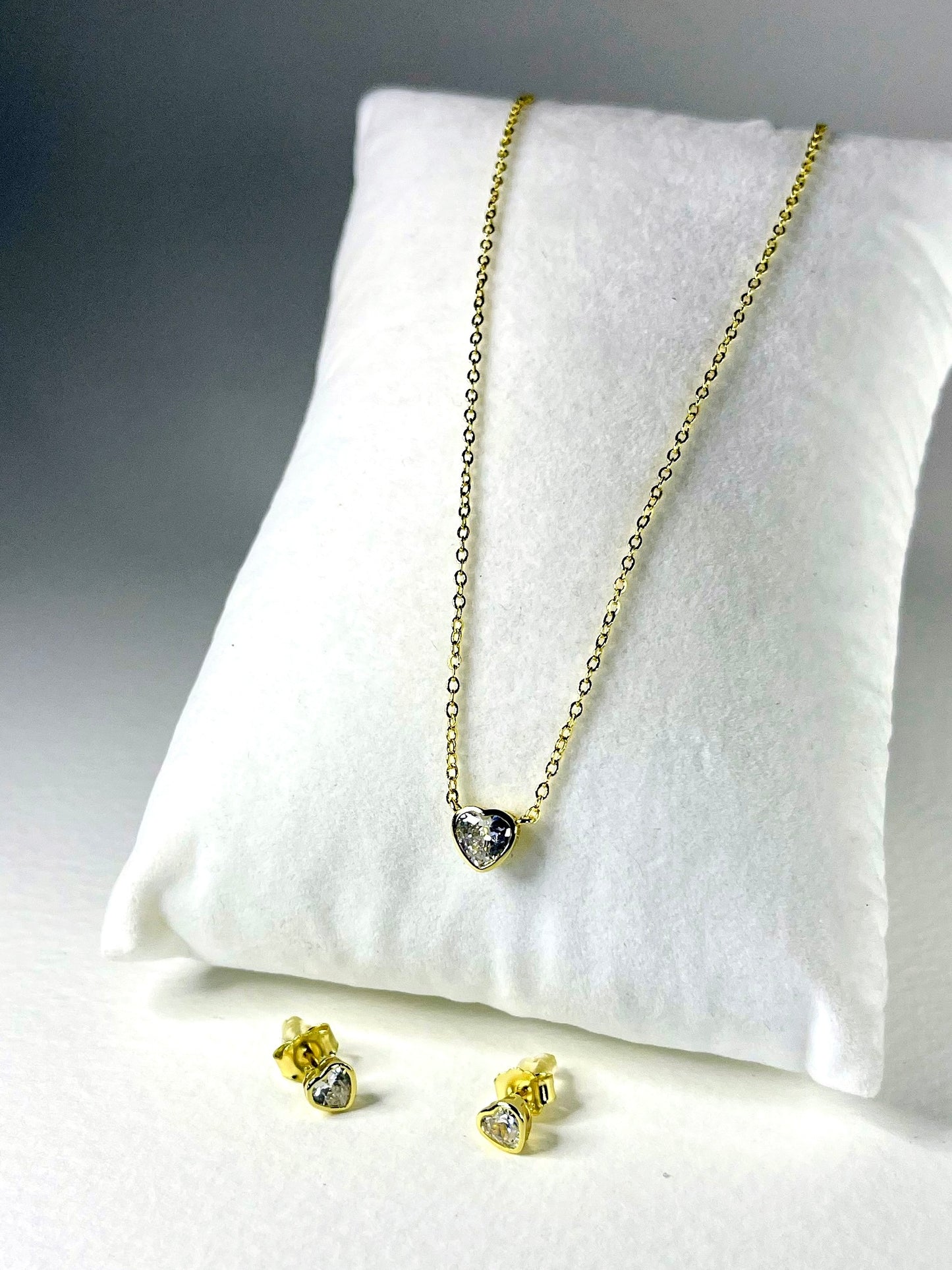 Set Zircon Corazón