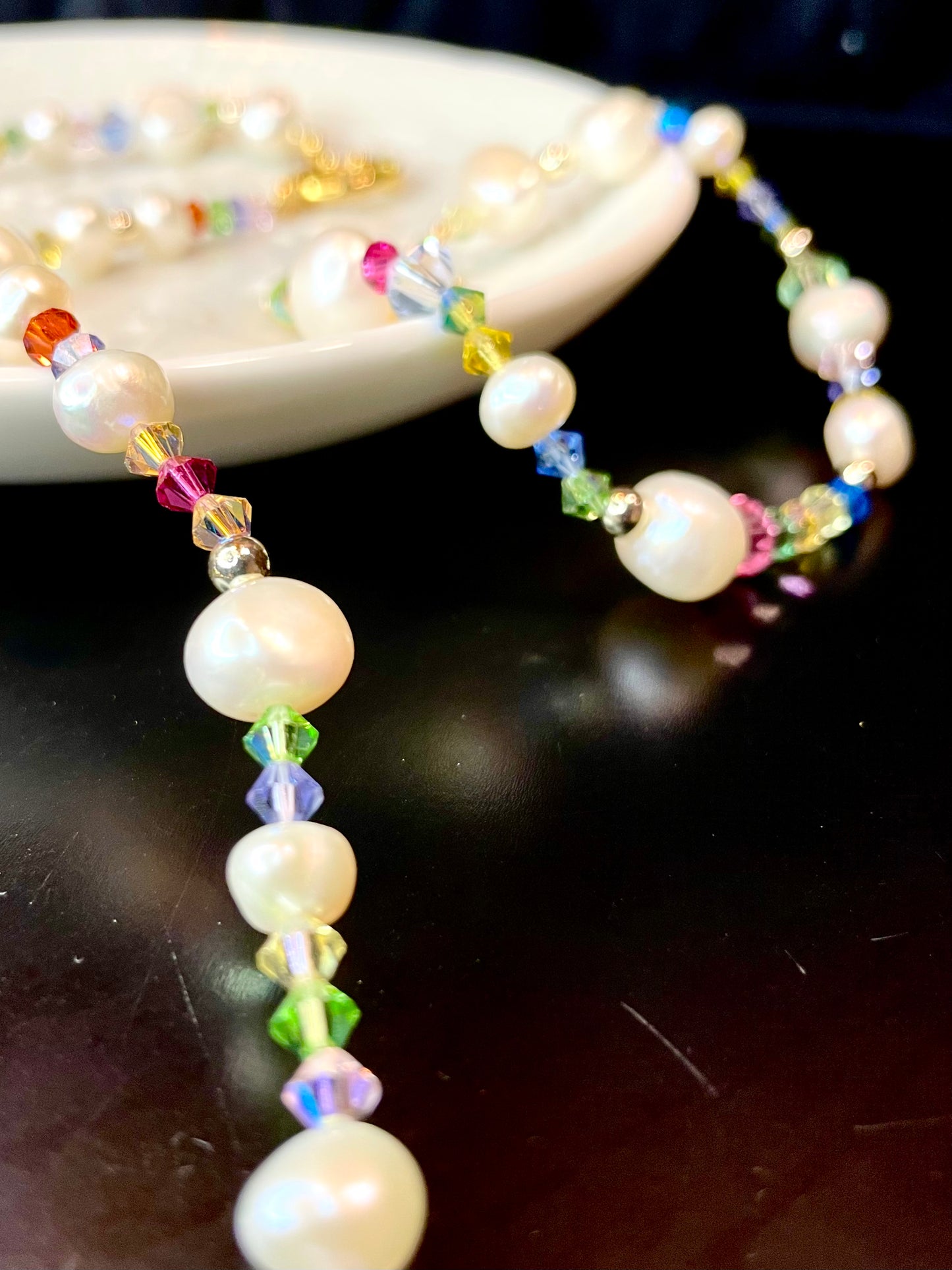Collar Perlas Barrocas Cristales