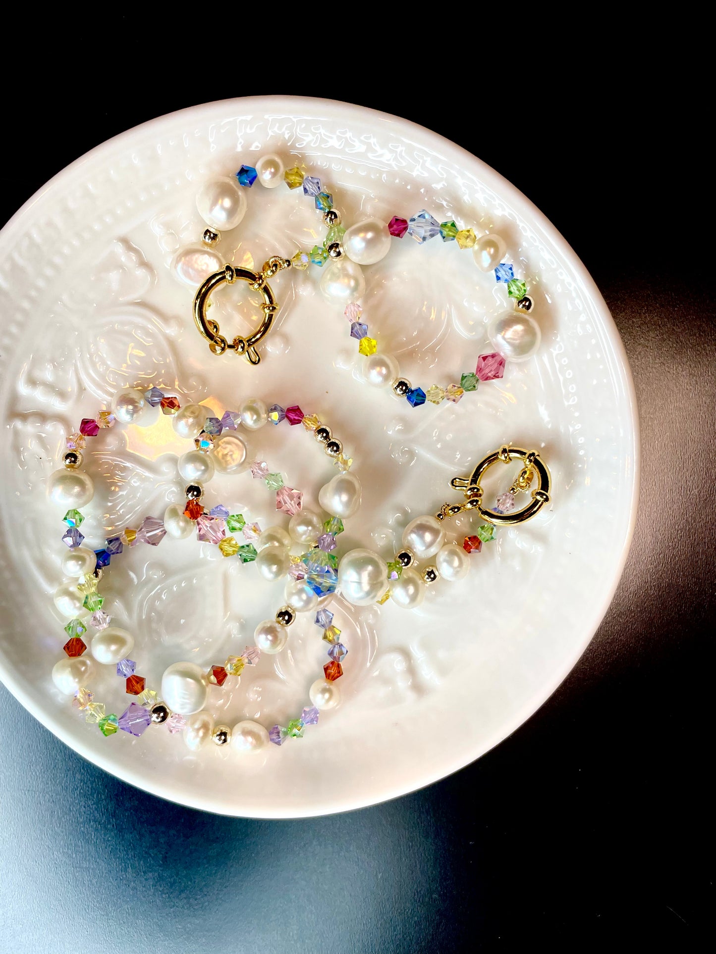 Collar Perlas Barrocas Cristales