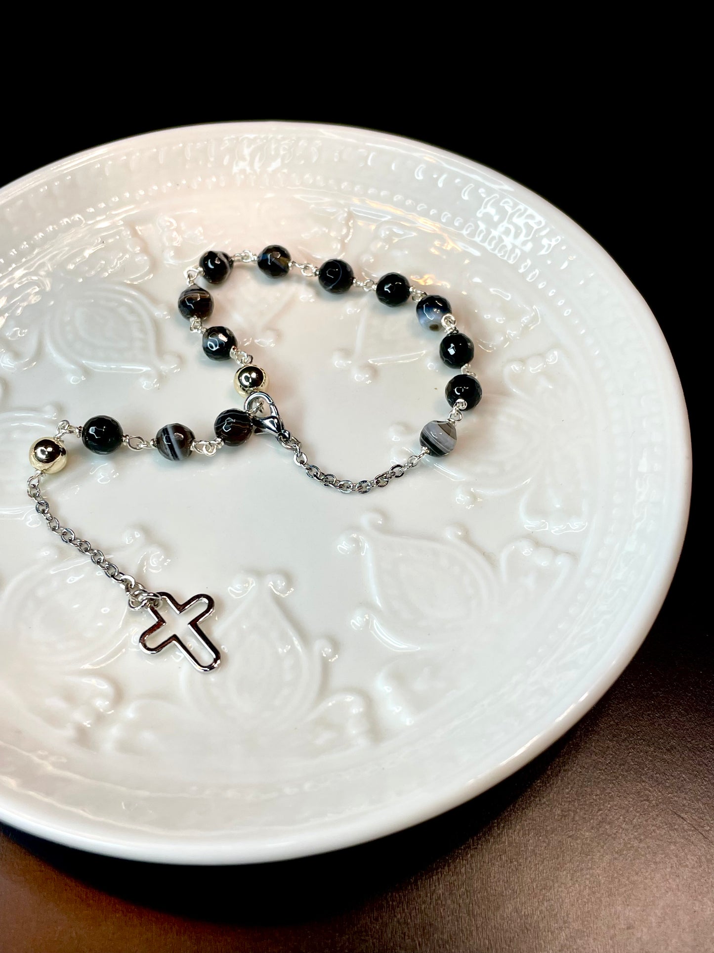 Pulso Rosario Agata Negra