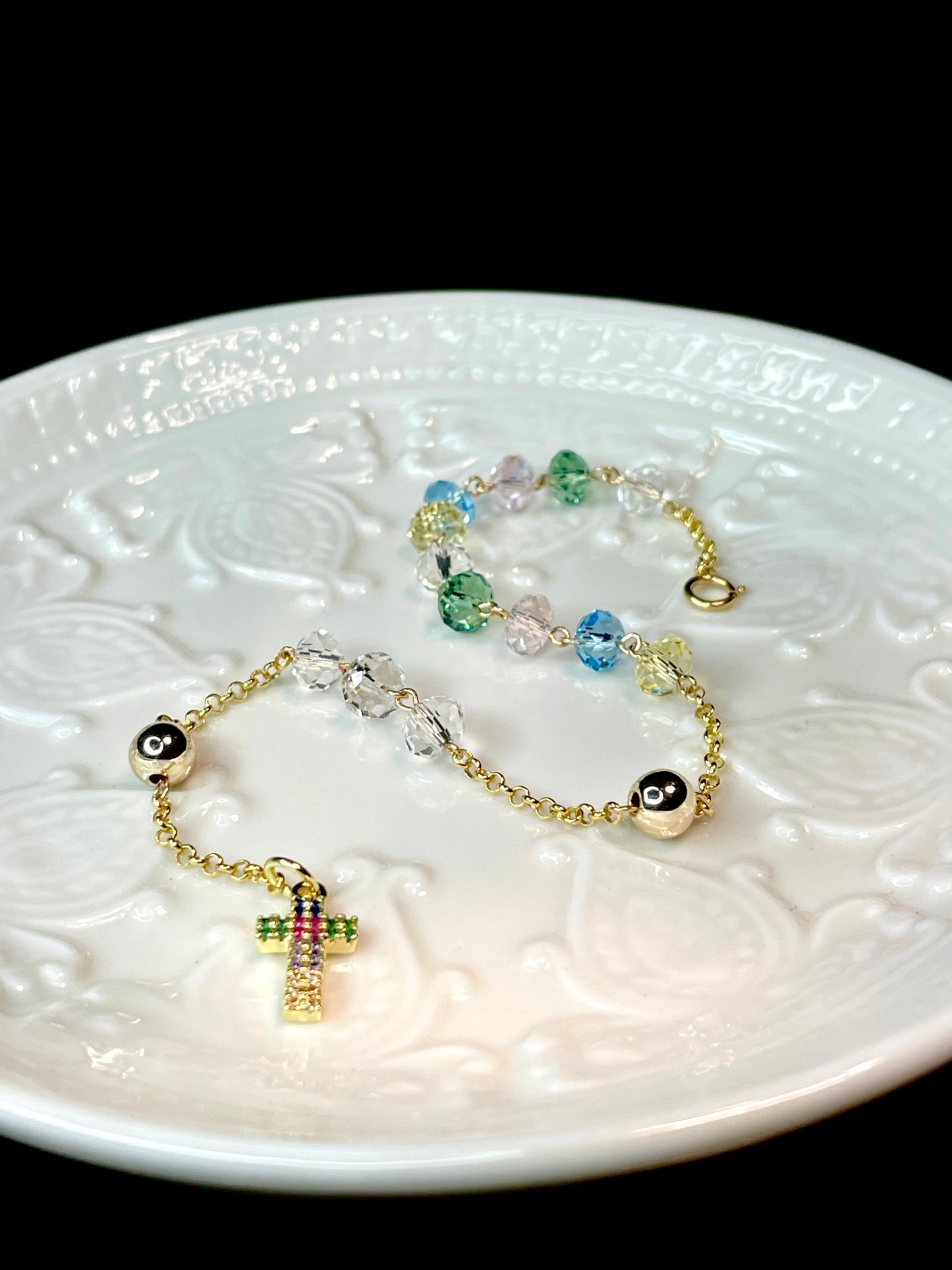 Pulso Rosario Cristal Colores