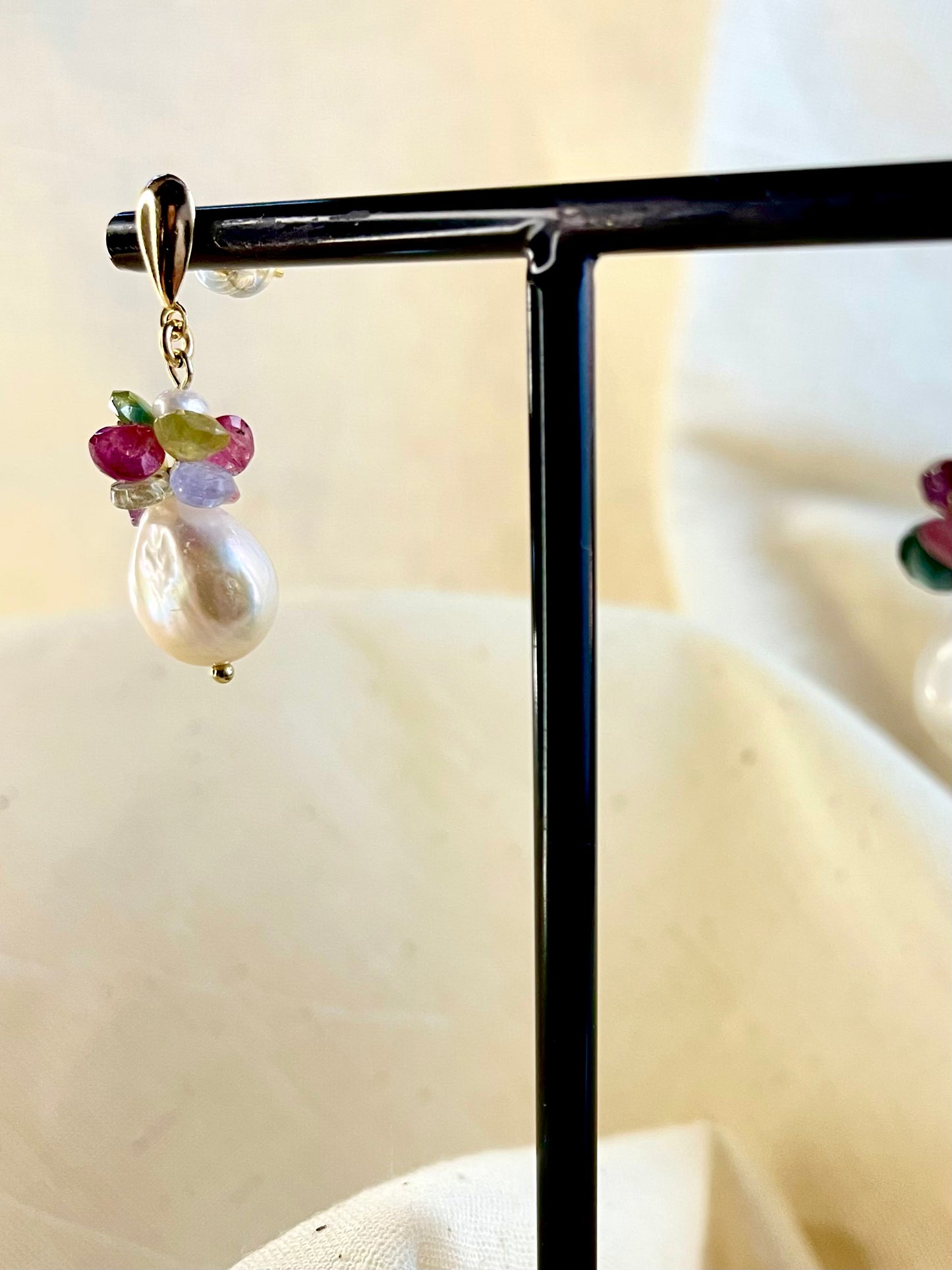 Arete Perla Cuarzos