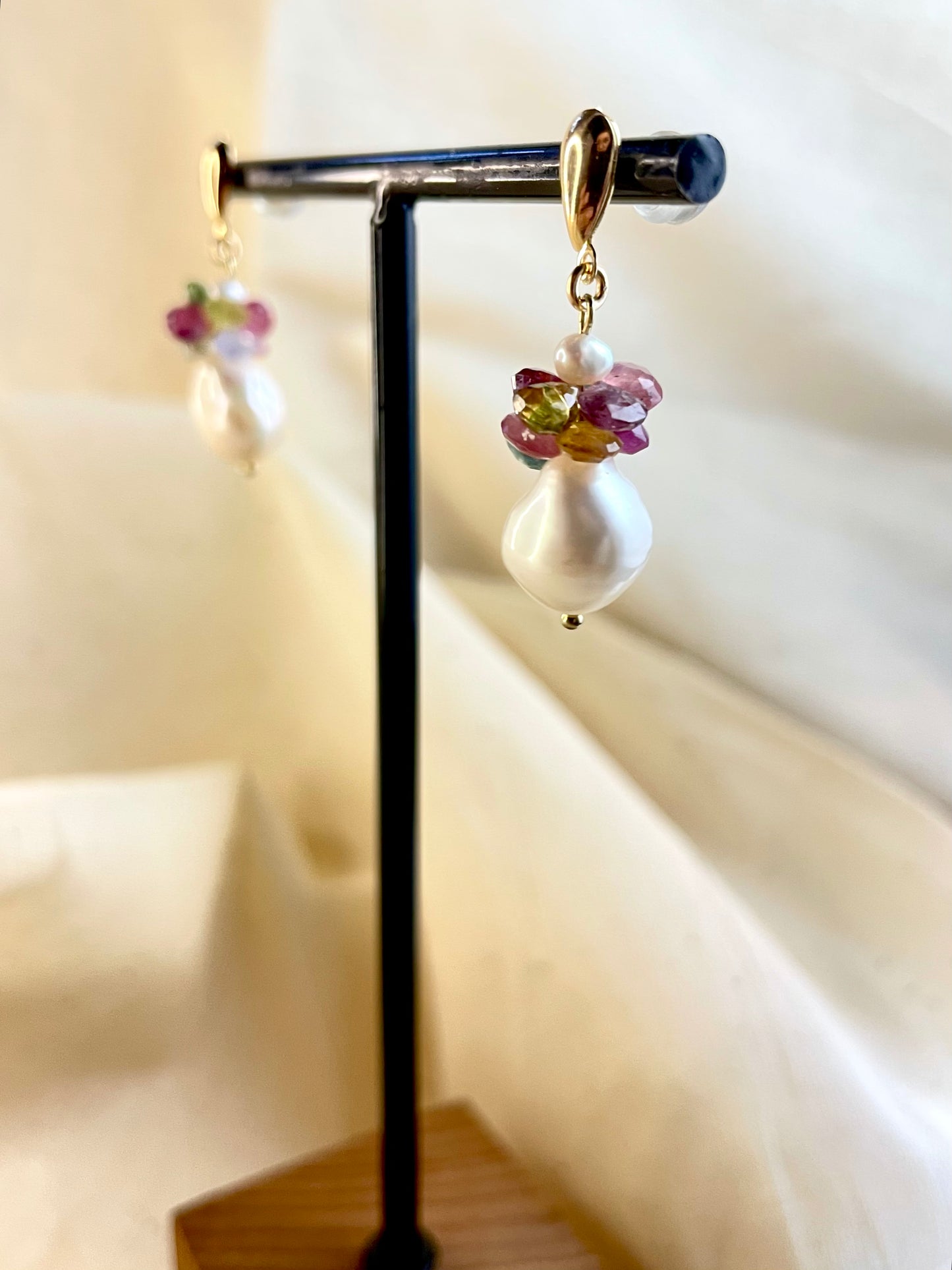 Arete Perla Cuarzos