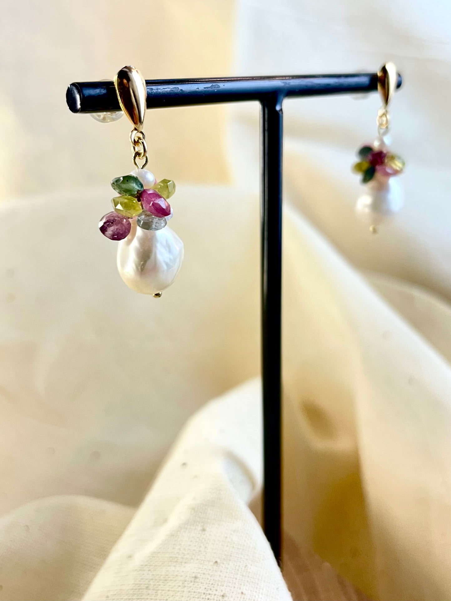 Arete Perla Cuarzos