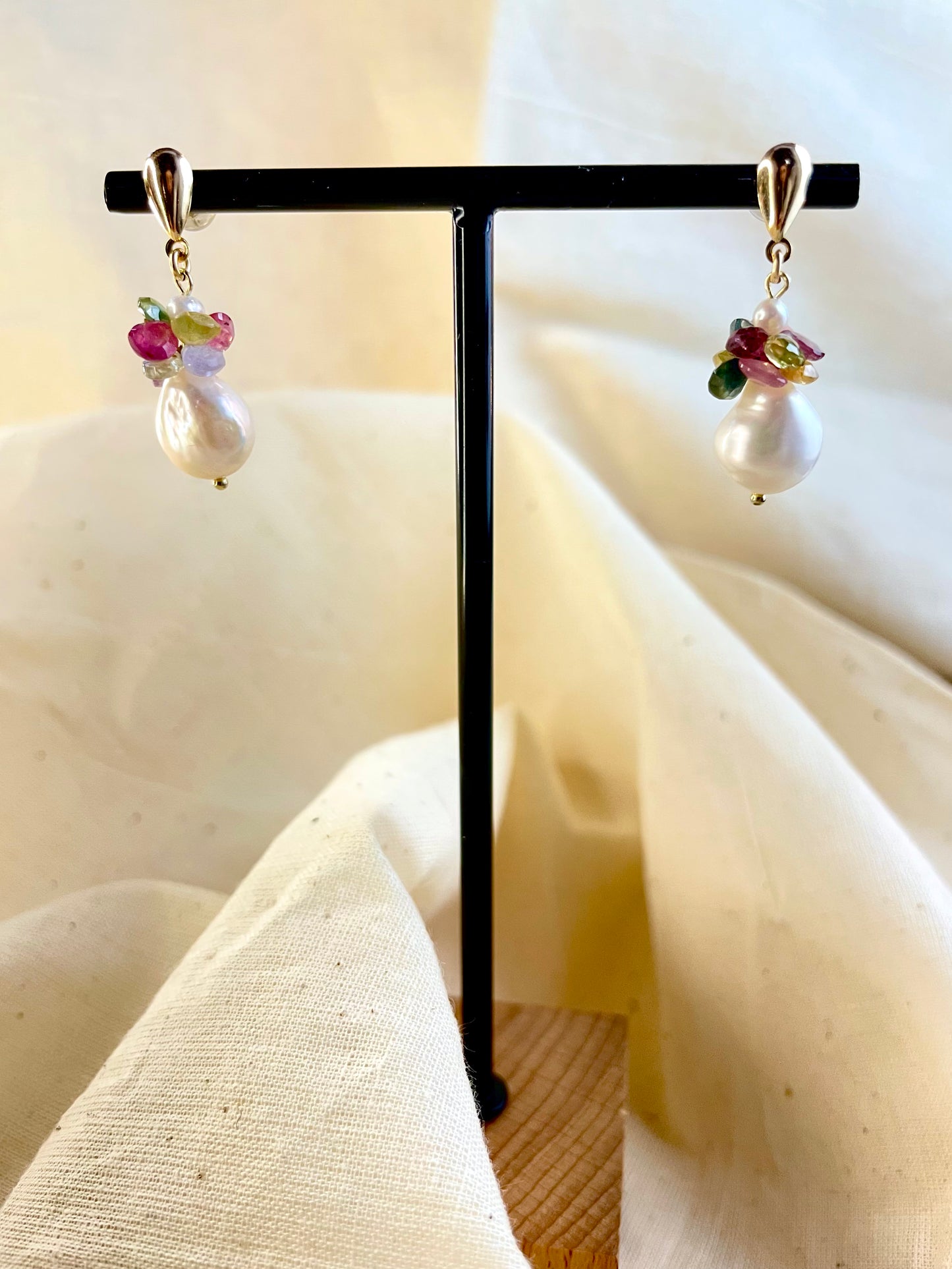 Arete Perla Cuarzos