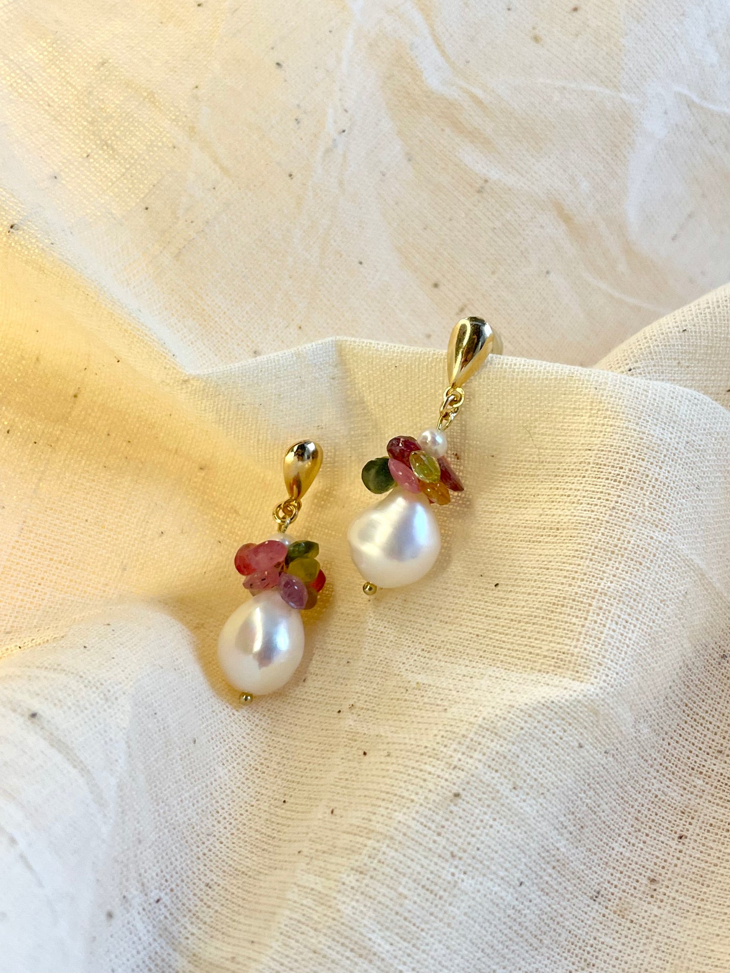 Arete Perla Cuarzos