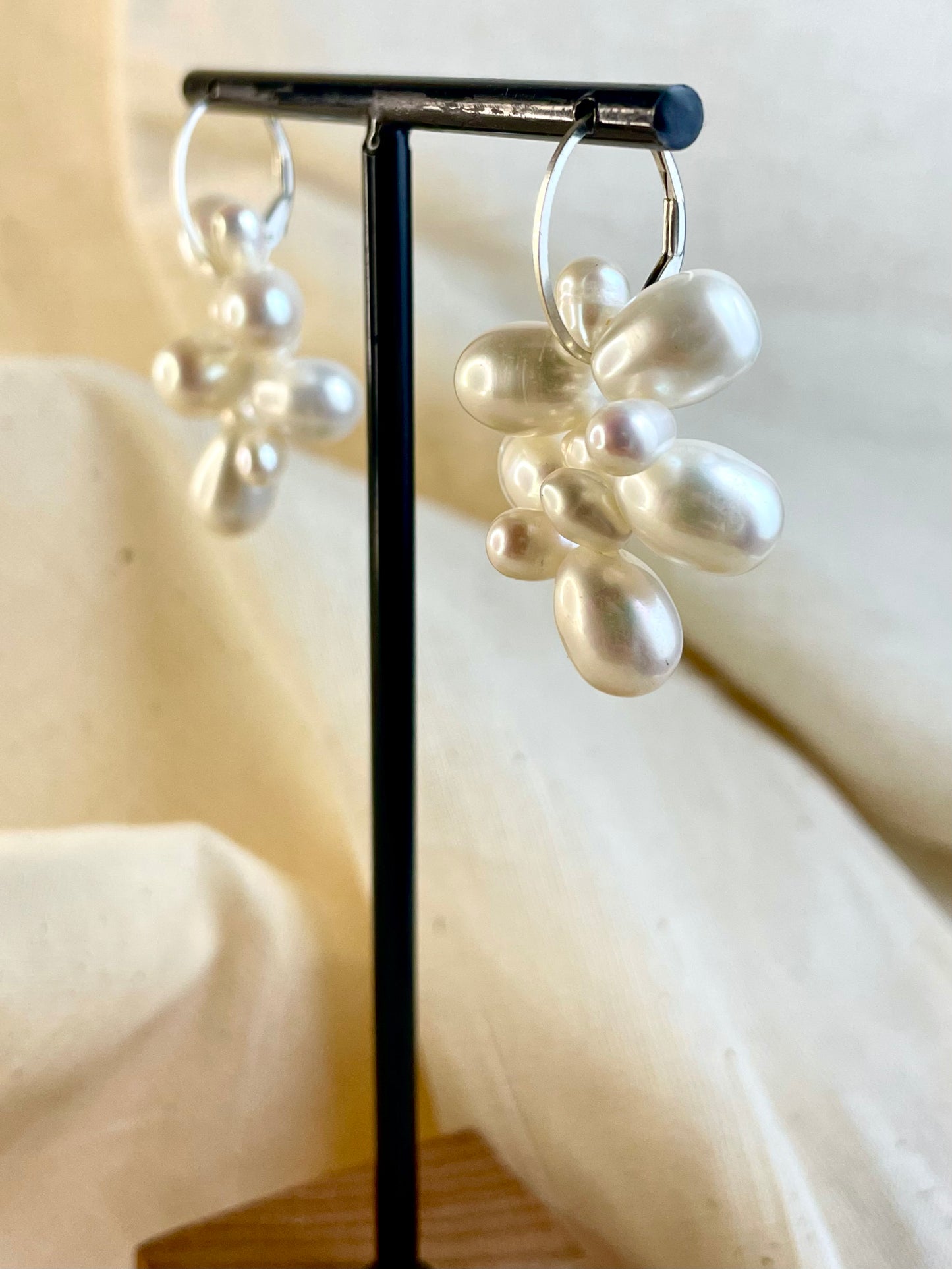 Arete Cierre Seguro Perlas
