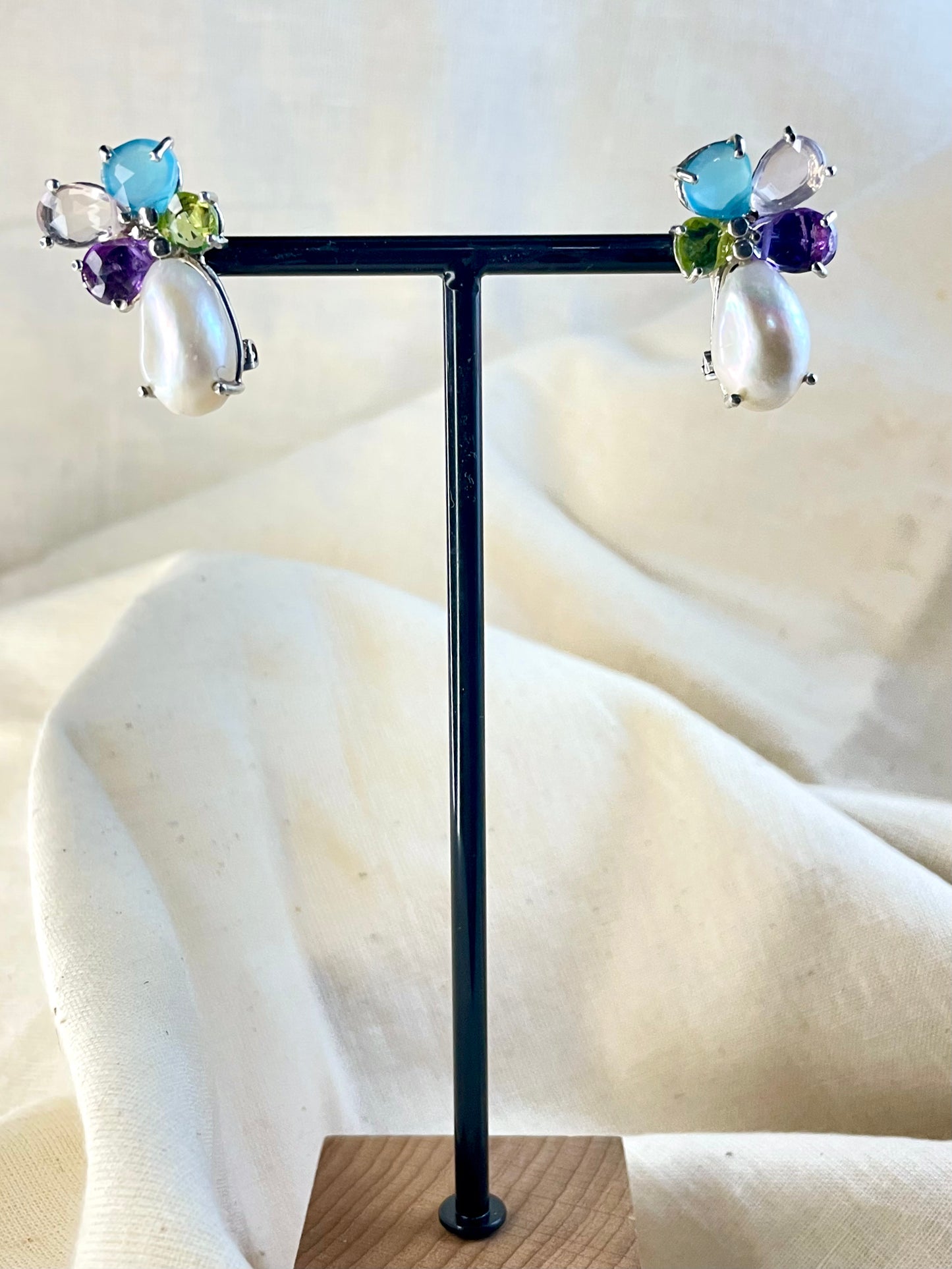 Arete Omega Perla Perlas