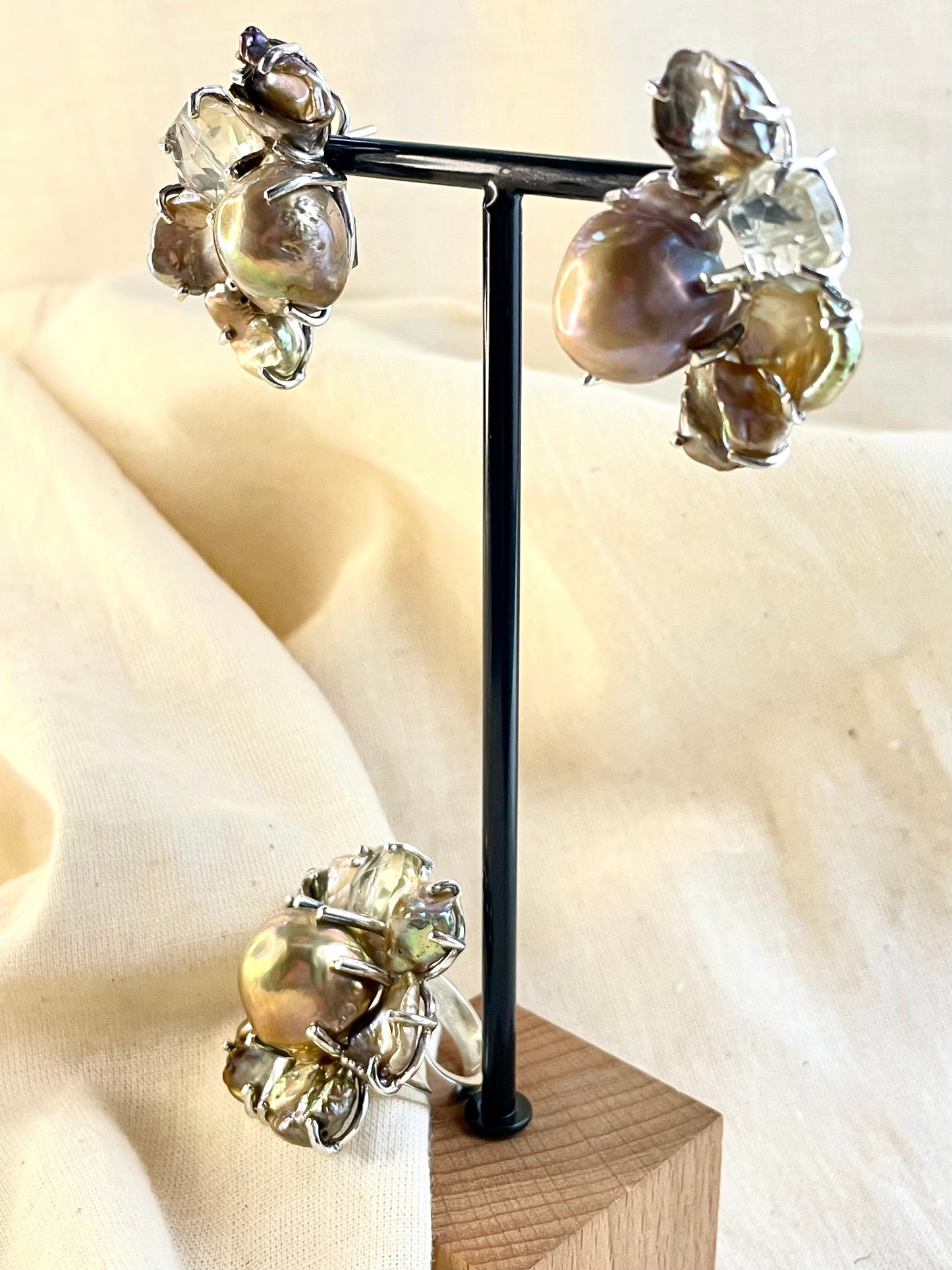 Anillo Perla Citrine