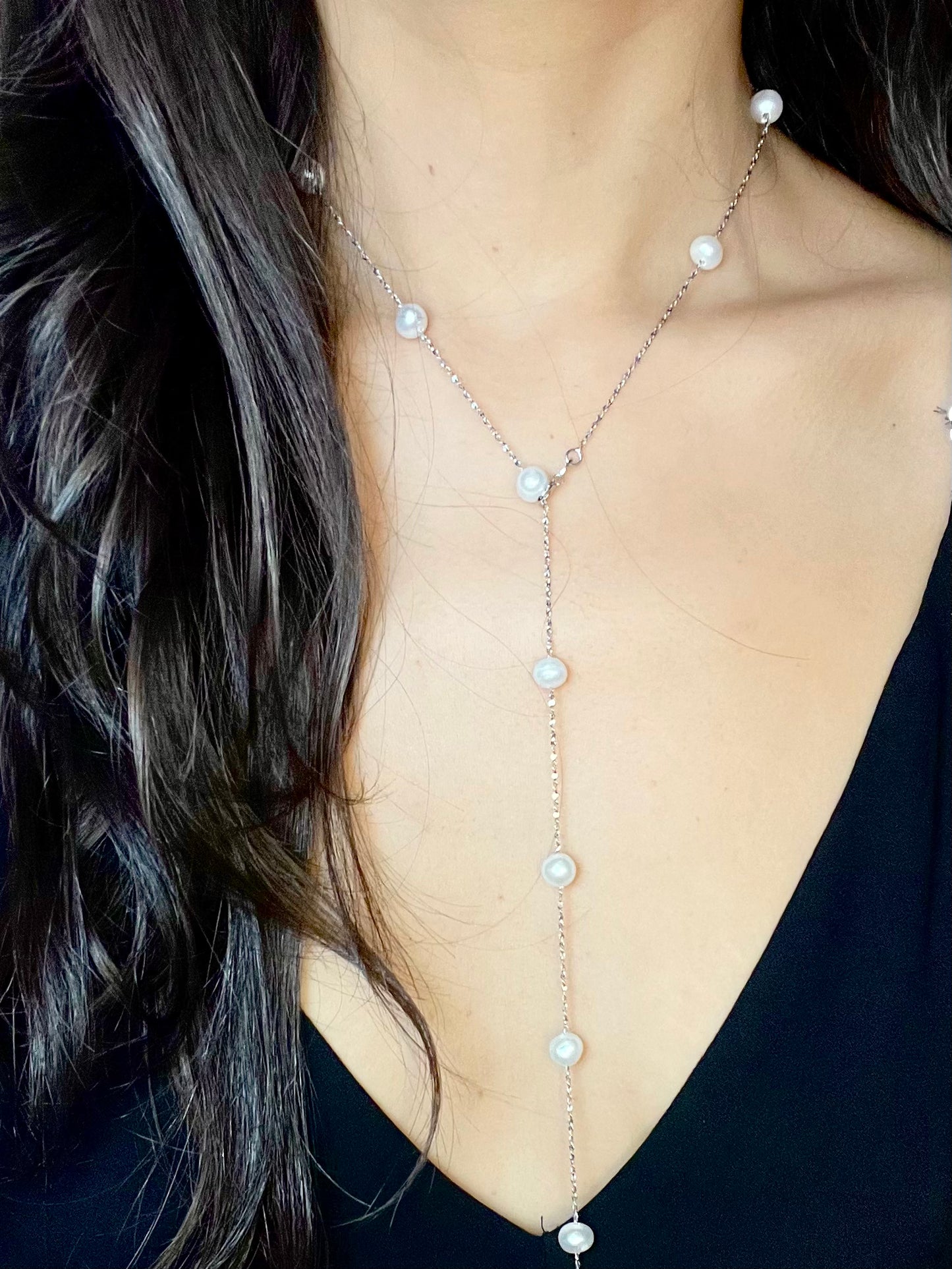 Cadena Perlas Larga