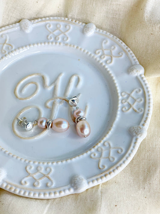 Arete Perla Peach