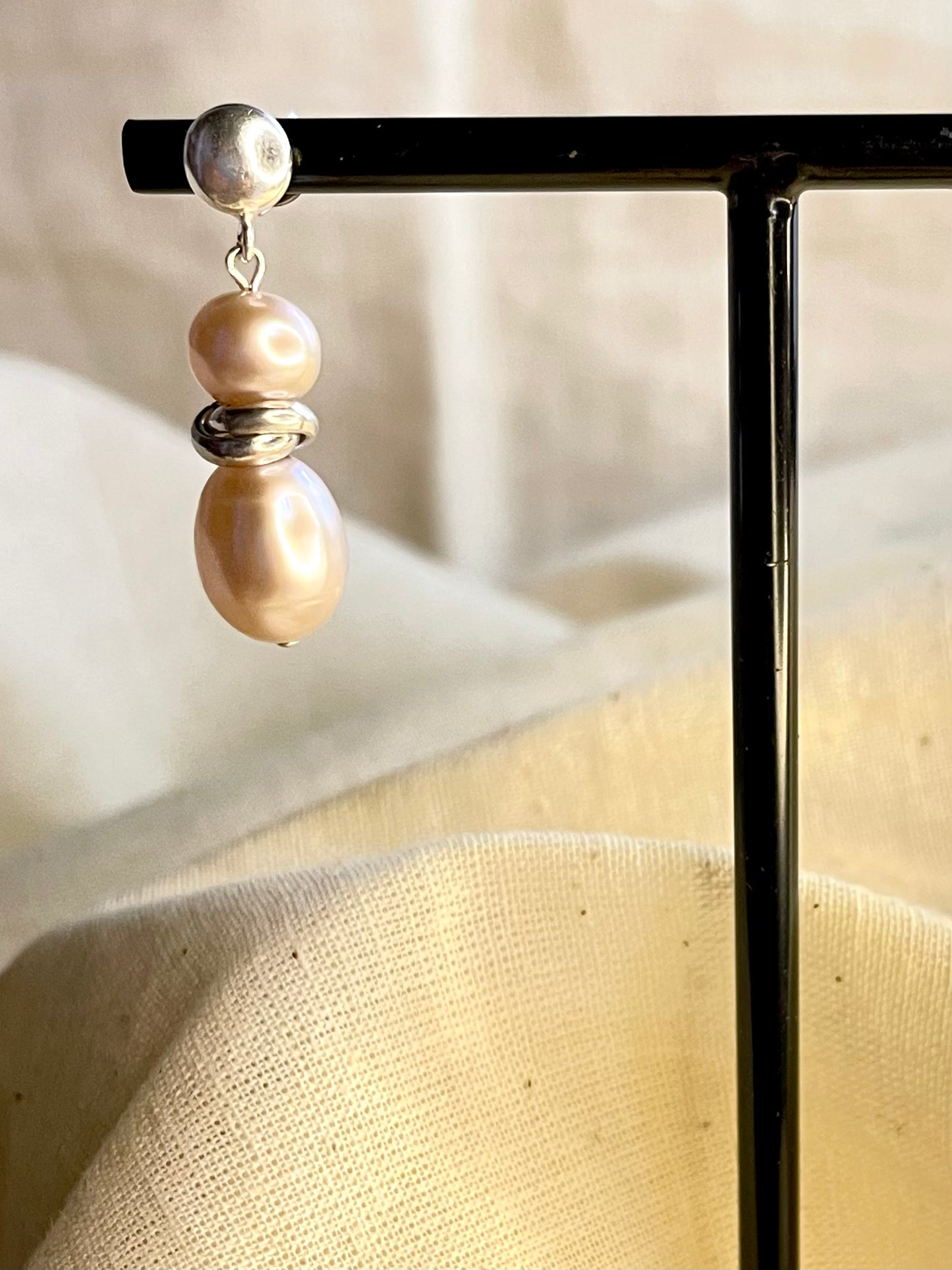 Arete Perla Peach