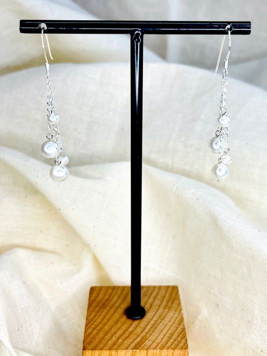 Arete Patente Perlas