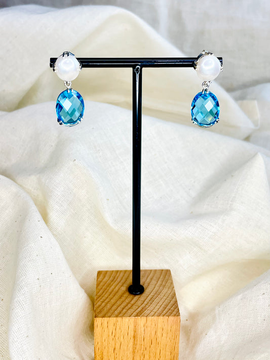 Arete Perla Cristal
