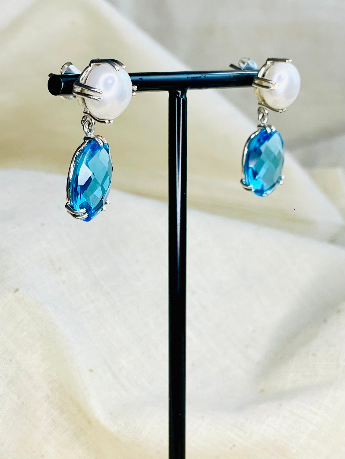 Arete Perla Cristal