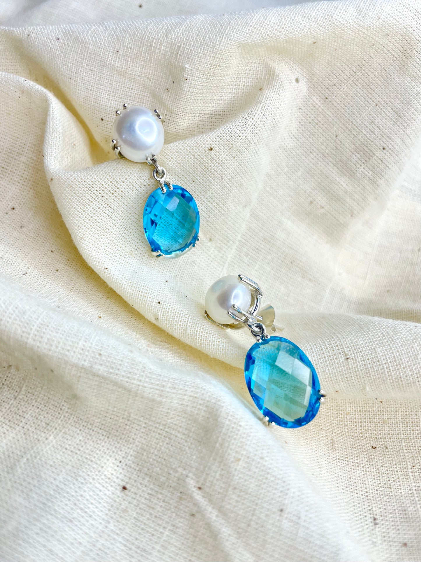 Arete Perla Cristal