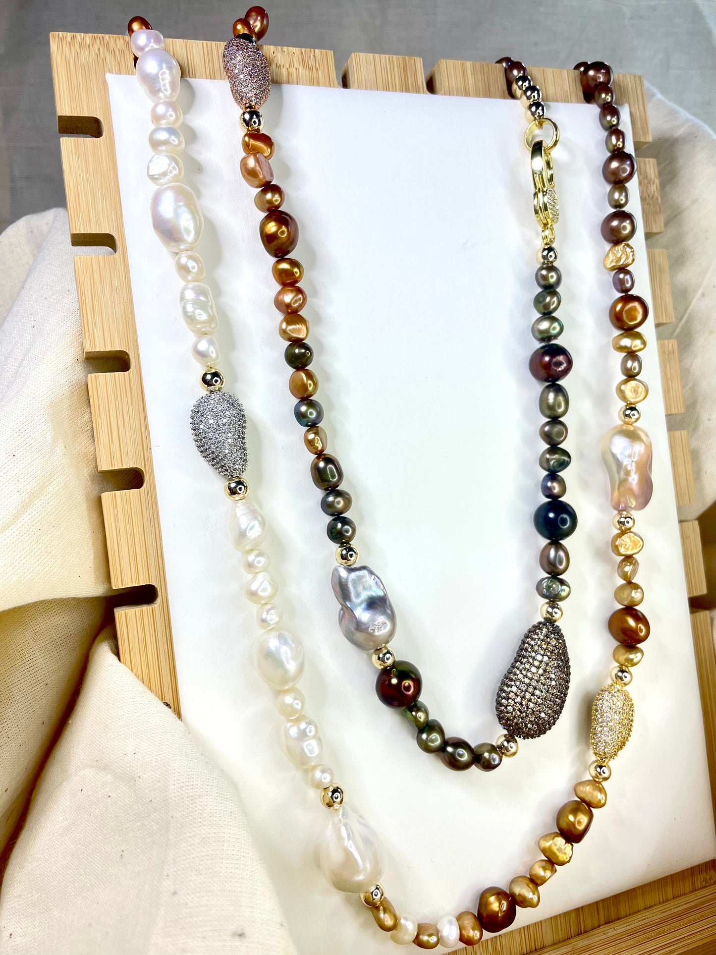 Cadena Perlas Barrocas