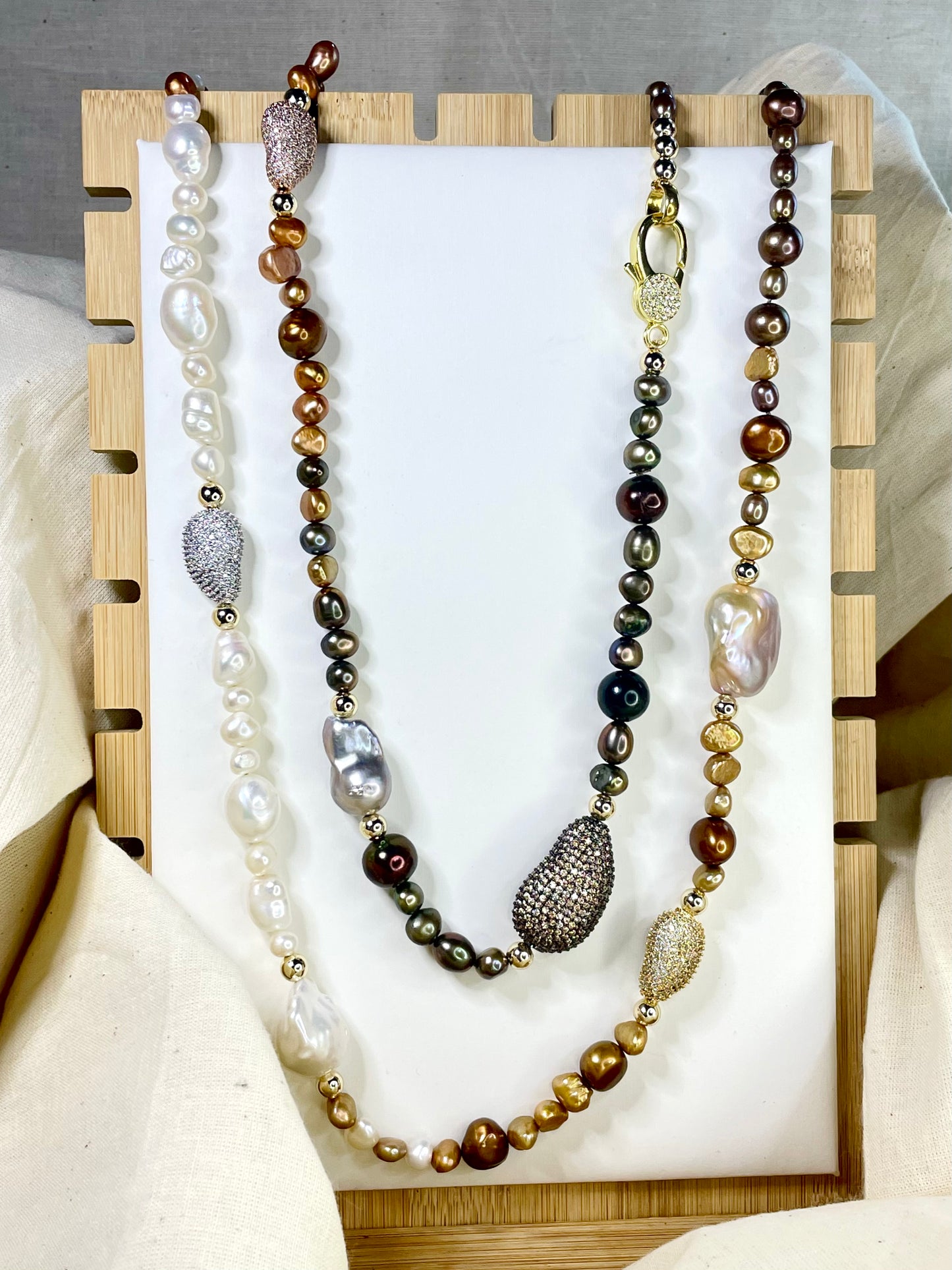 Cadena Perlas Barrocas