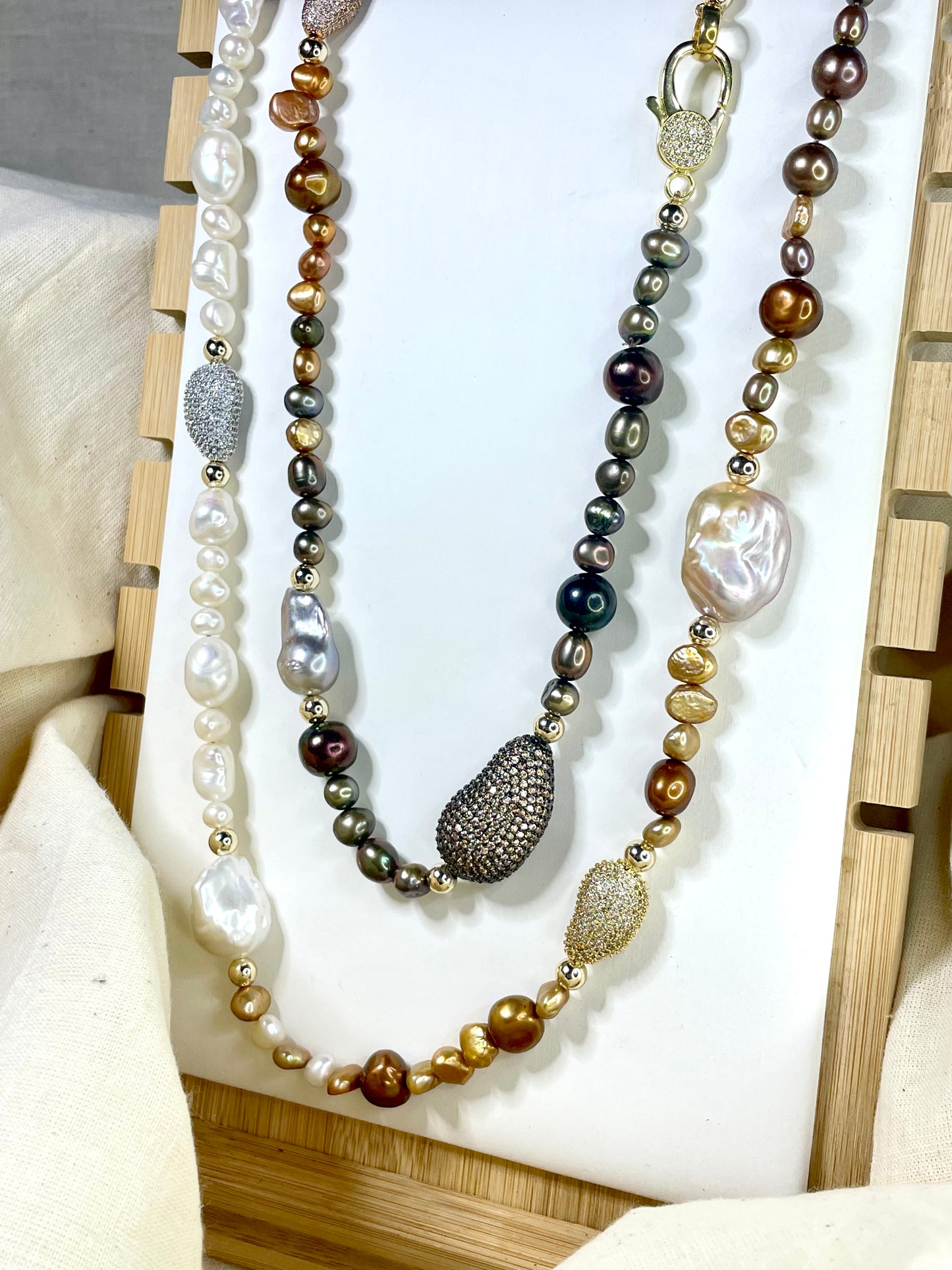 Cadena Perlas Barrocas