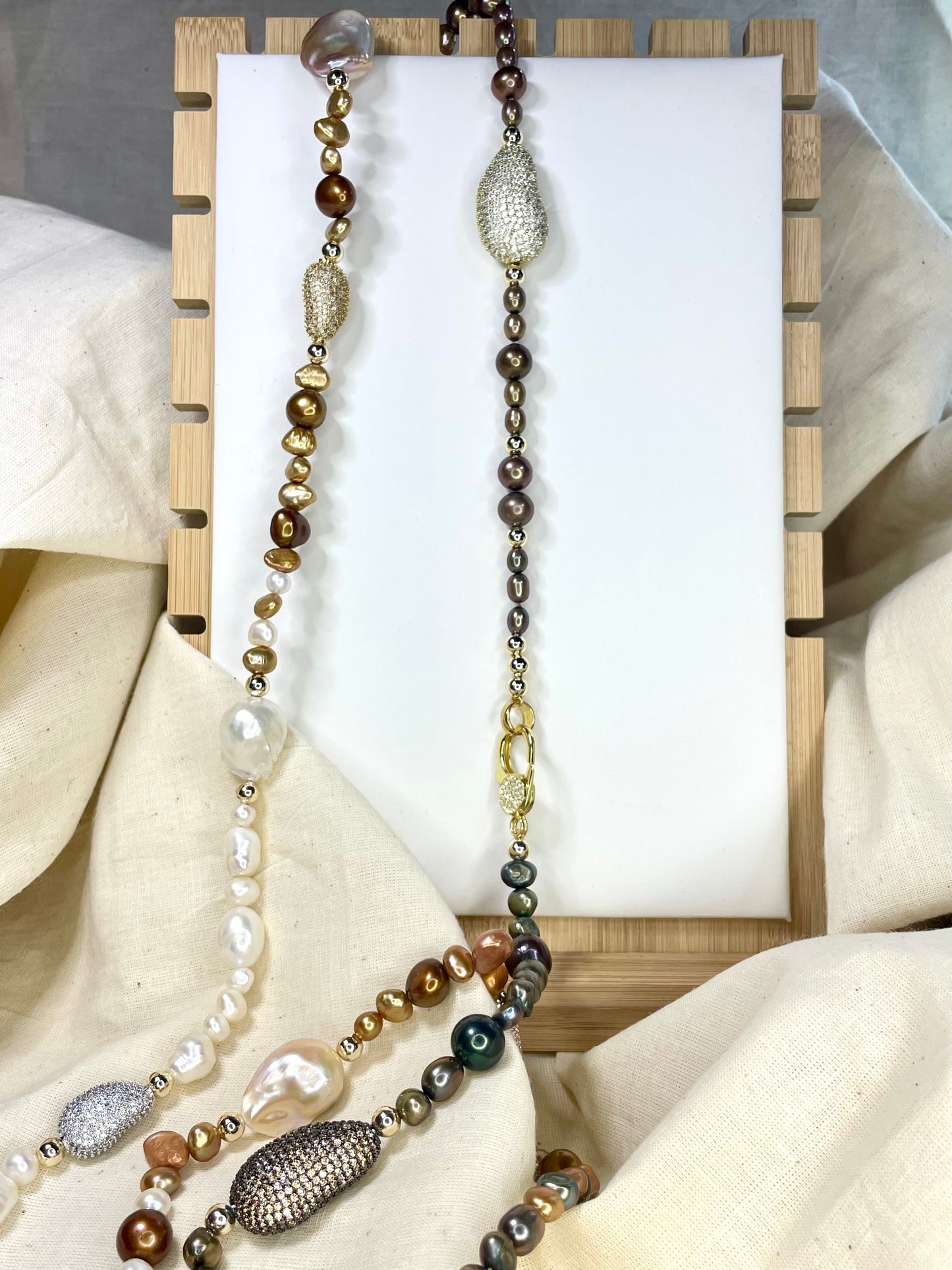 Cadena Perlas Barrocas
