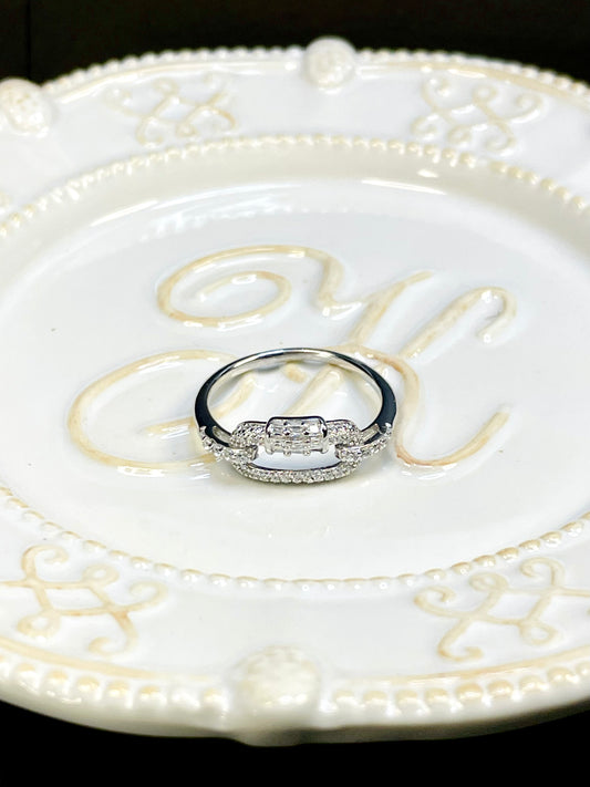Anillo Eslabon Zircones