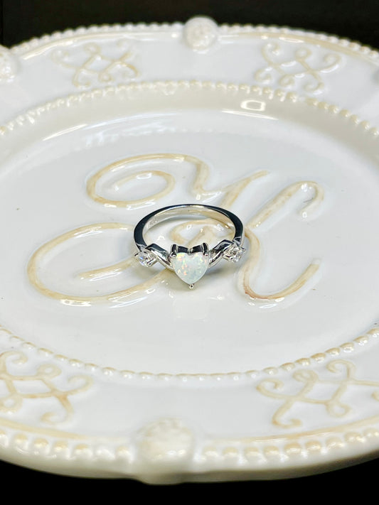 Anillo Opalo Zircones