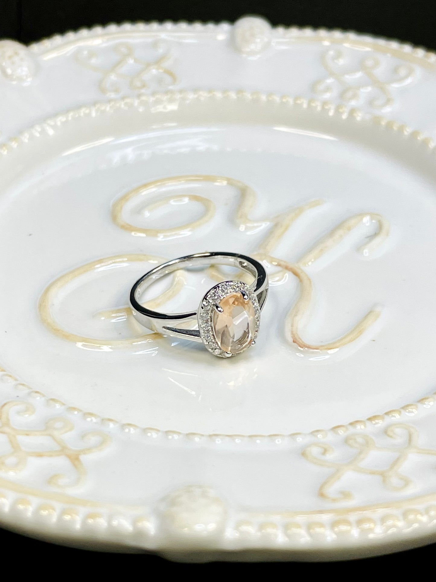 Anillo Peach Zircon