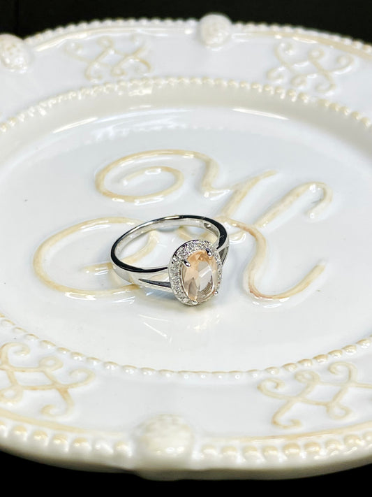 Anillo Peach Zircon