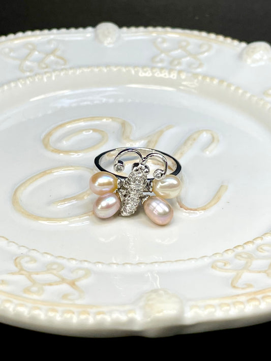 Anillo Mariposa Perla