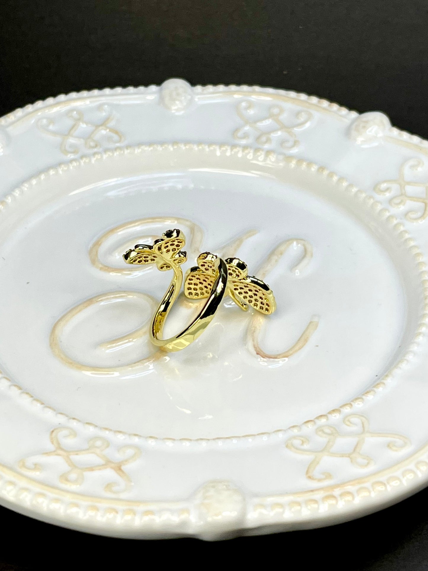 Anillo Mariposas Cz
