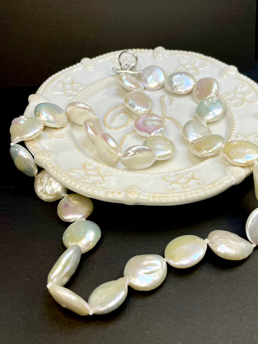 Collar Perlas Moneda