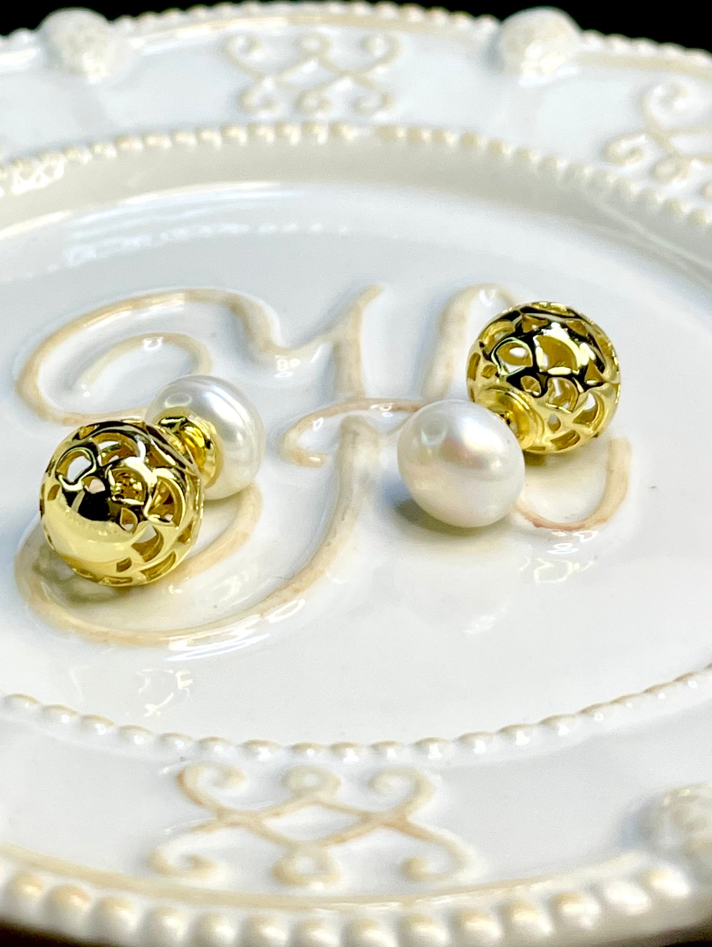 Arete Perla y Bola