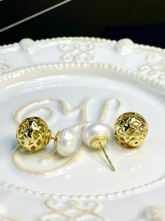 Arete Perla y Bola