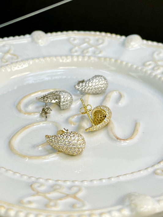 Arete Stud Zircones Gota