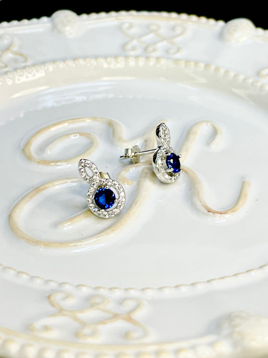Arete Zircones Azul
