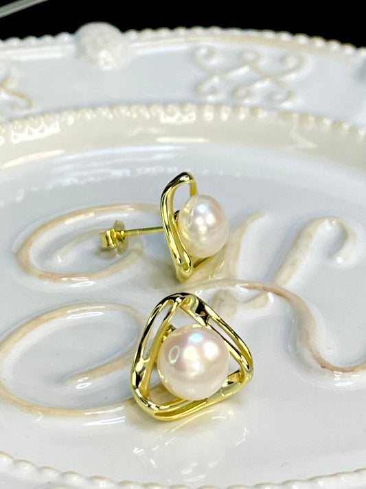 Arete Stud Perla