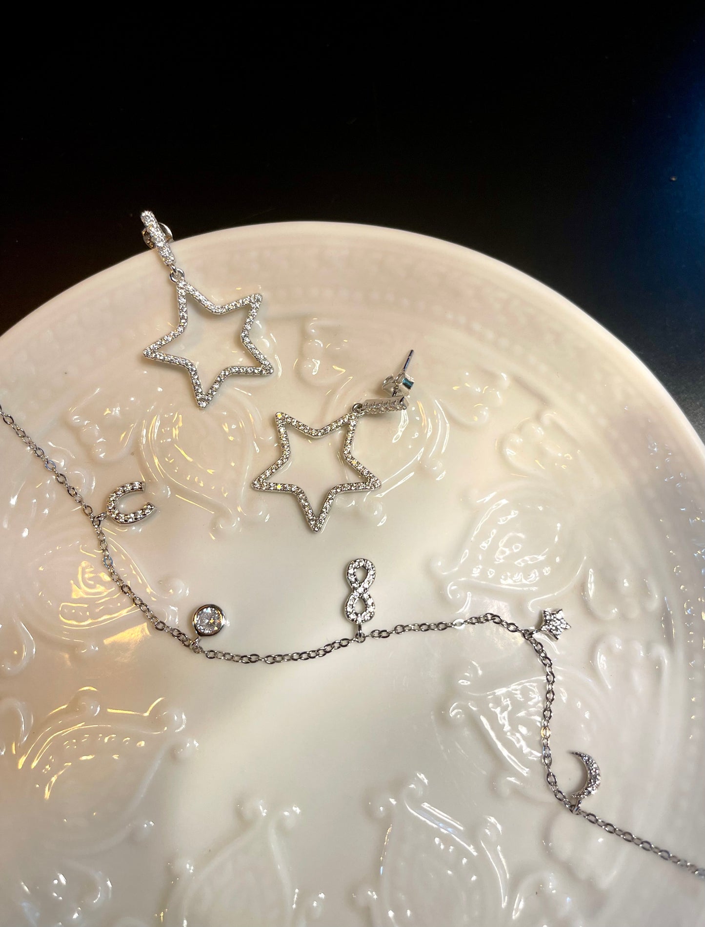 Pulso Zircones Corazón Estrella Luna