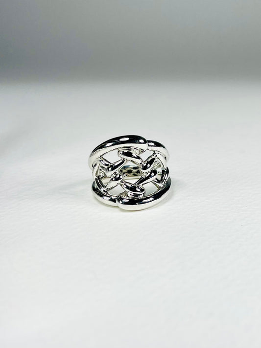 Anillo Plata Red